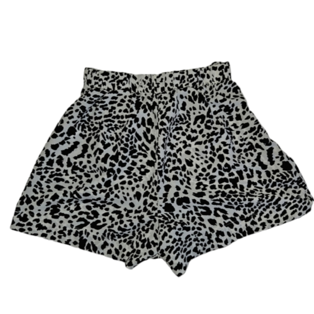 Animal Print Black & White Shorts Women's Size Small Polka Dots Have Los Angeles